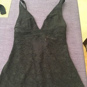 NWOT Victoria’s Secret Black Lace Teddy Chemise